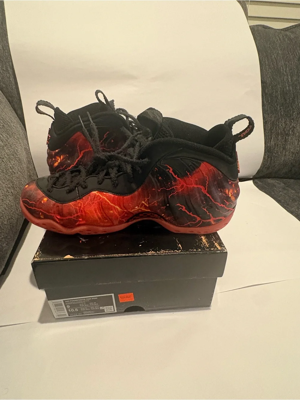 Nike Kids Foamposite One 'Stranger Things' Black & Red Sneakers